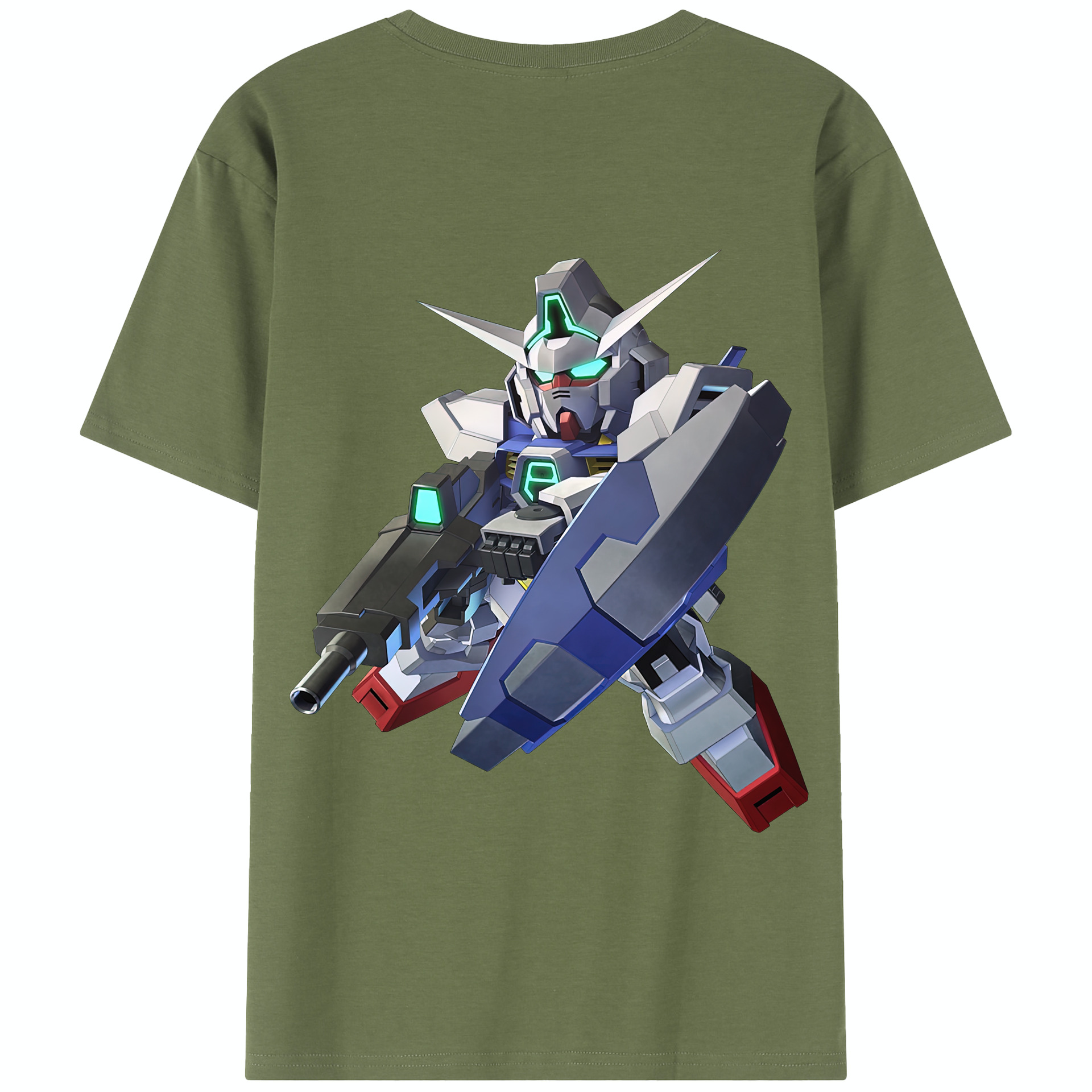 （画像用） 機動戦士ガンダム Mobile Suit Gundam 綿100％半袖Tシャツ（背面プリント）